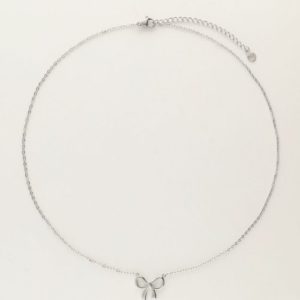 Minimalistische ketting met strikje