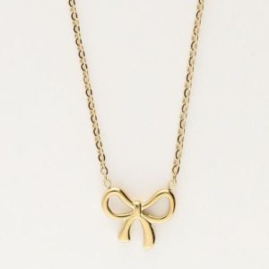 Minimalistische ketting met strikje